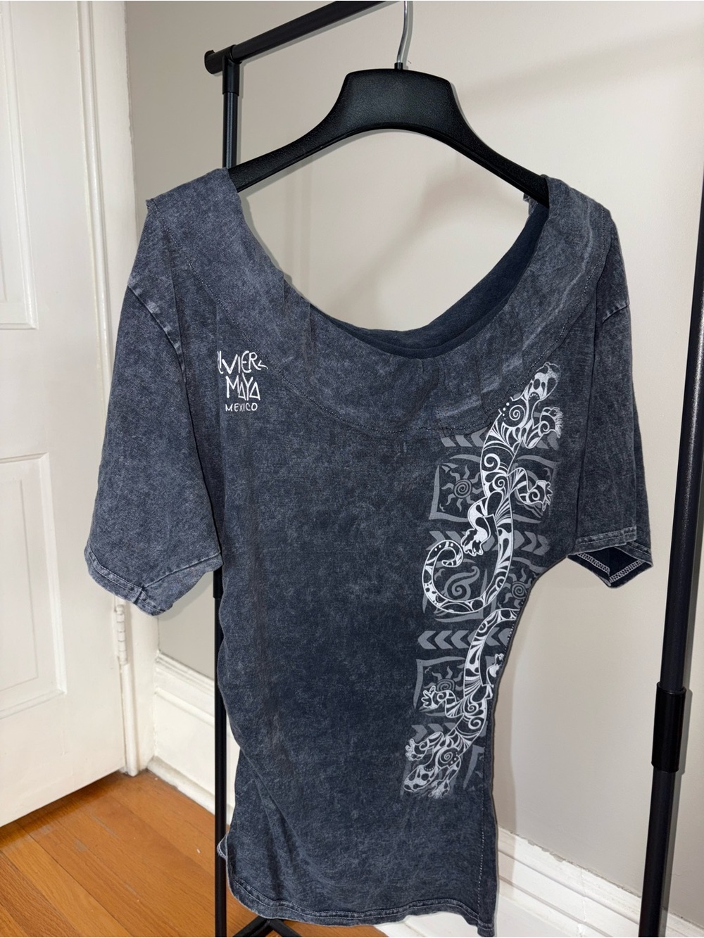Washed Charcoal Graphic Short Sleeve Tee
